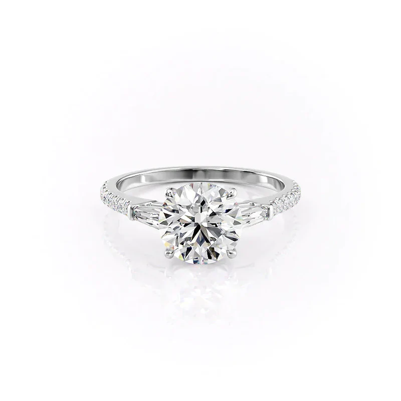 The Pave Liv Set With A 3.0 Carat