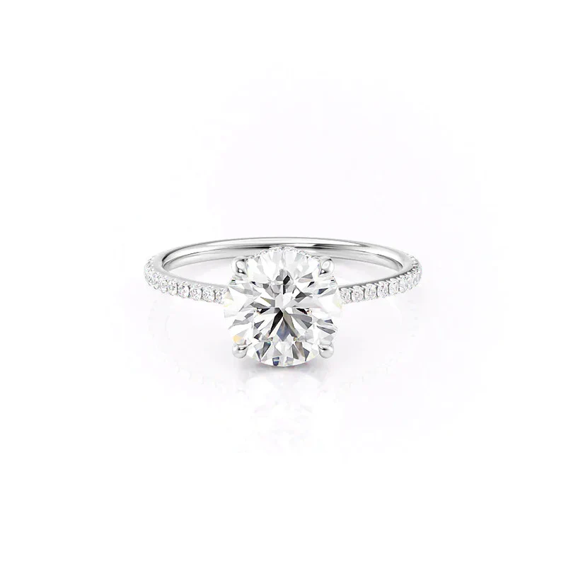 The Pave Maia Set Moissanite With A 3.5 Carat