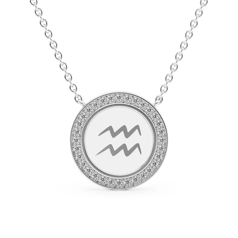 Zodiac Disk Pendant
