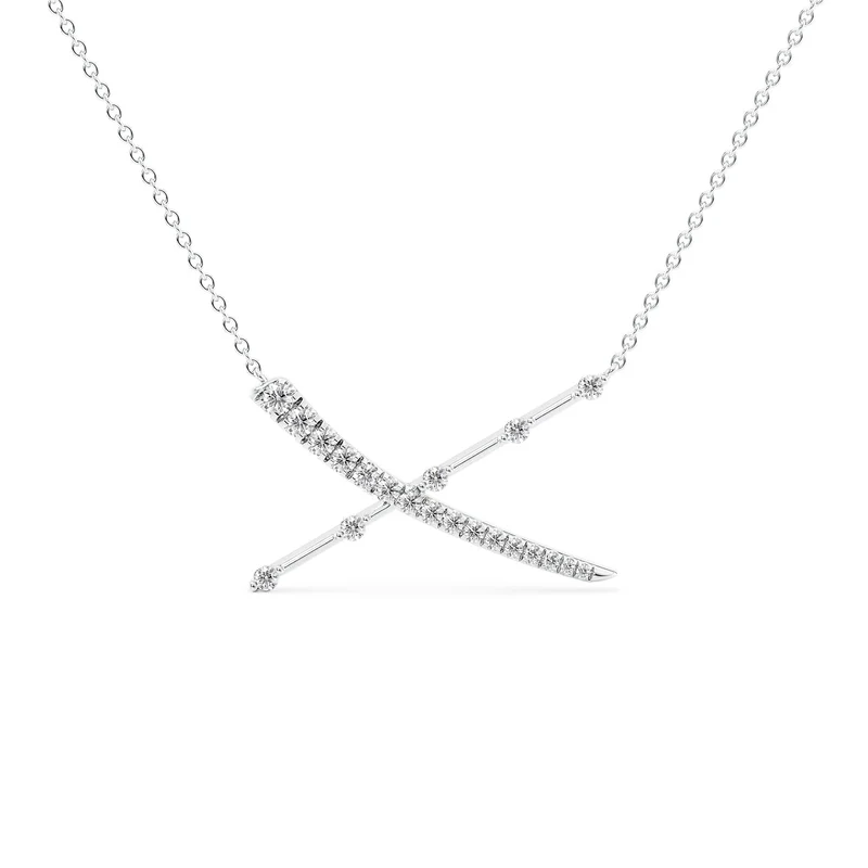 Distance Diamond X Pendant
