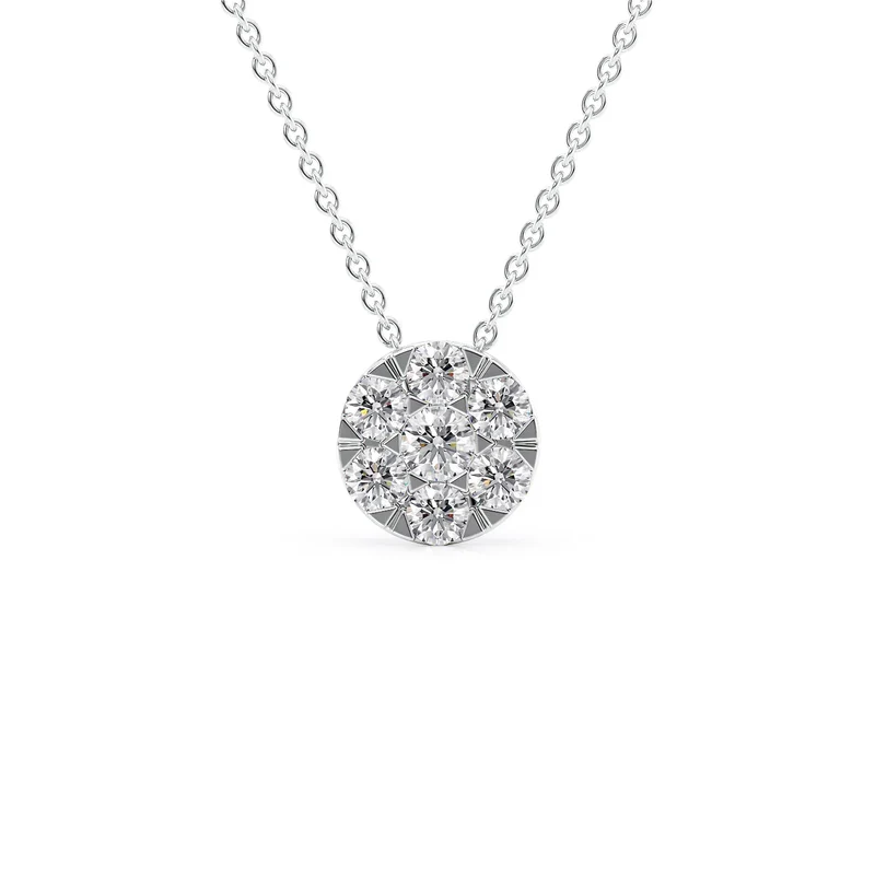 Cluster Diamond Pendant