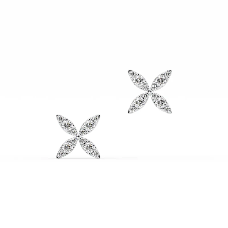 Round Clover Studs