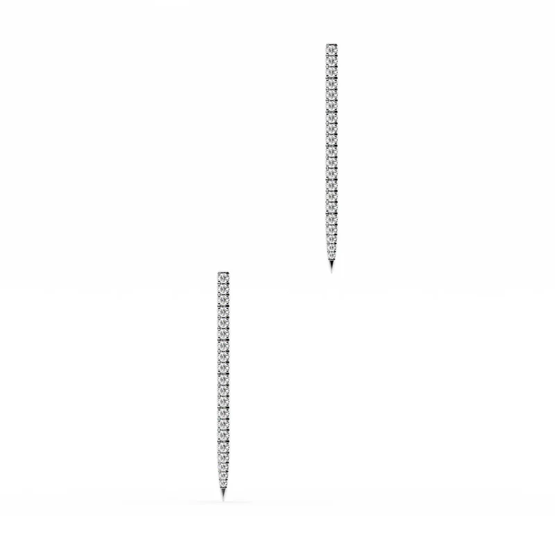 Pave Drop Earrings