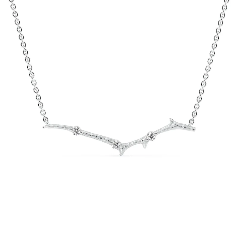 Small Textured Twig Pendant