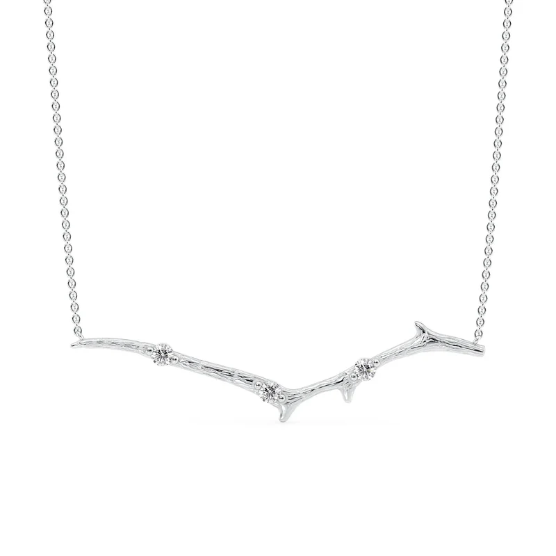 Large Textured Twig Pendant