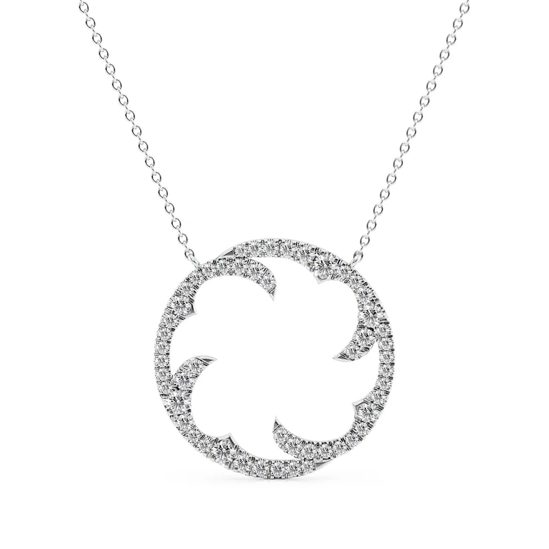 Round Twig Pave Pendant