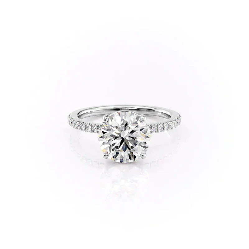 The Pave Eleanor Set With A 3.0 Carat