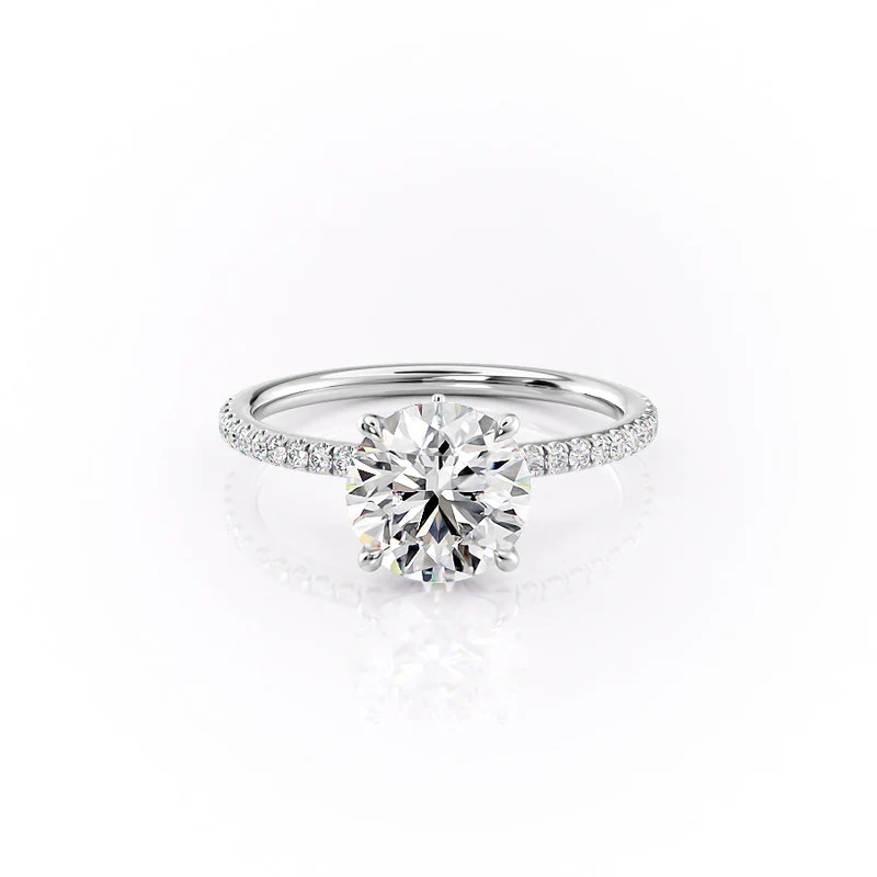 The Pave Luna Set With A 2.0 Carat