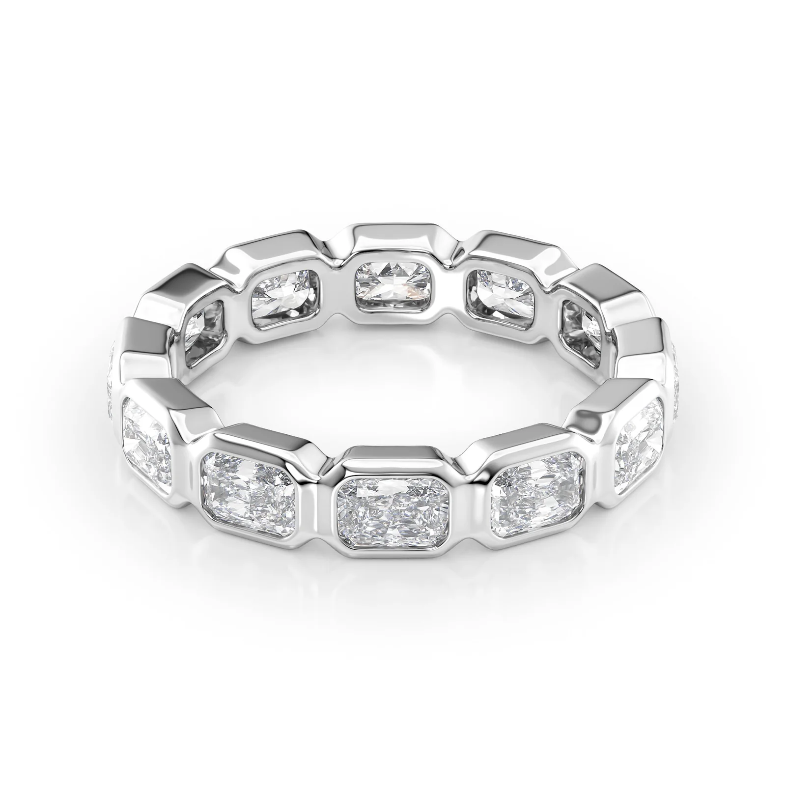 East West Radiant Bezel Eternity