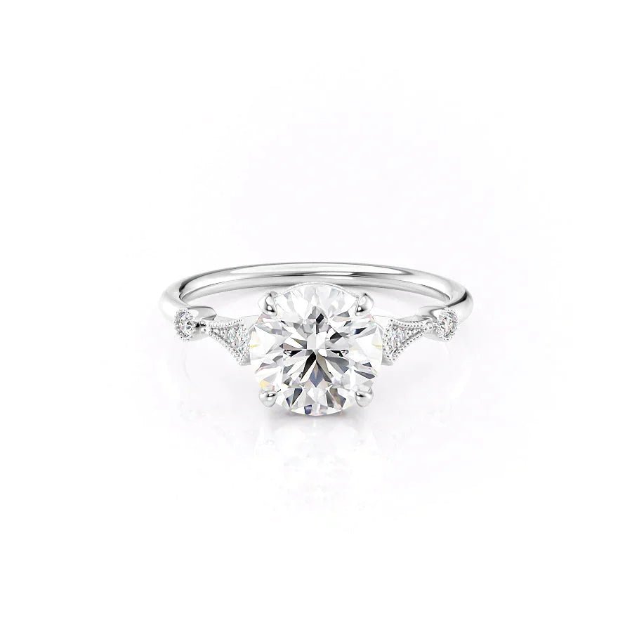 The Amber Set Moissanite With A 1.0 Carat