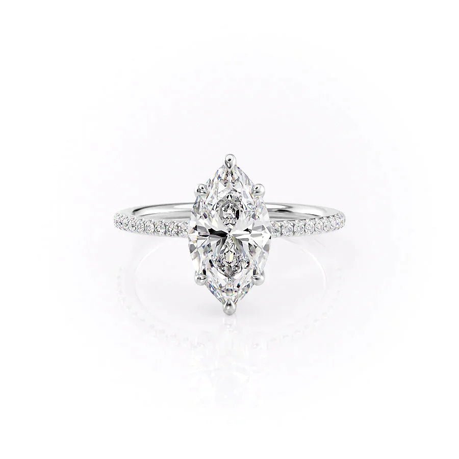 The Pave Ashley Set With A 1.0 Carat