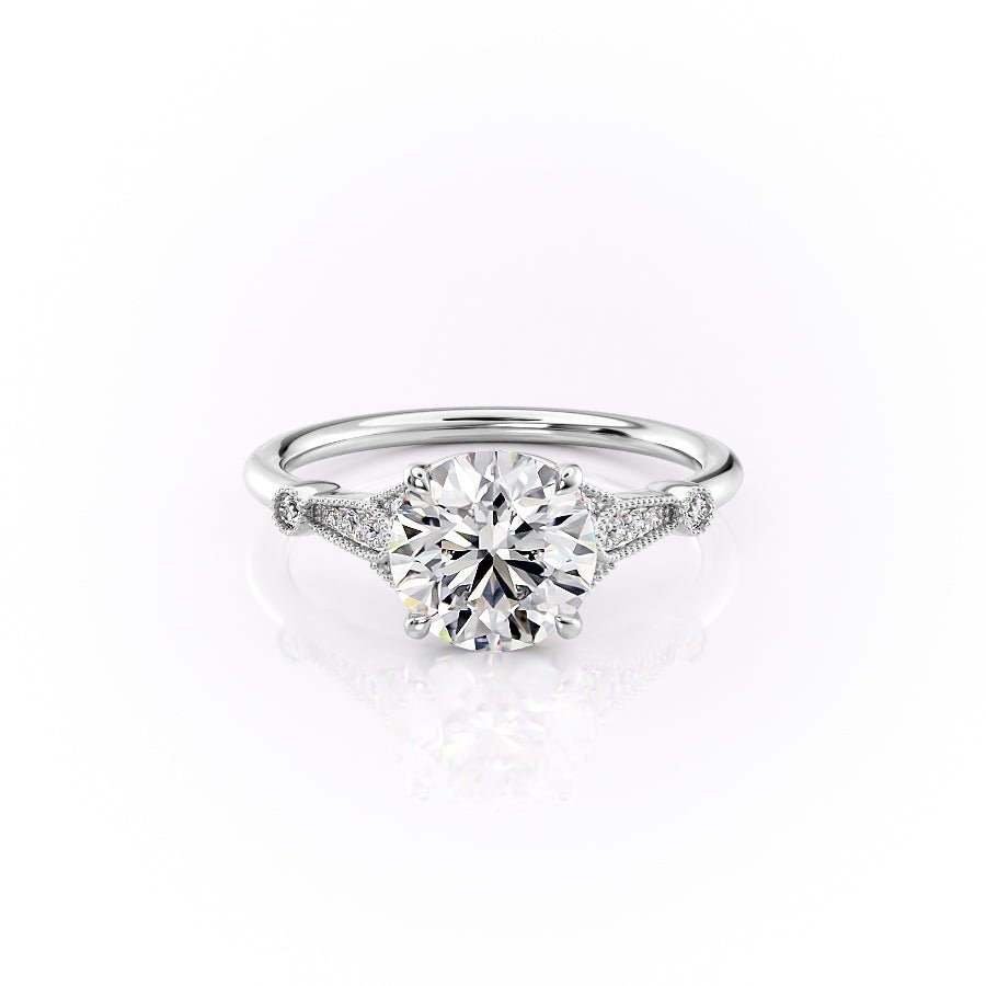 The Stephanie Set Moissanite With A 1.0 Carat