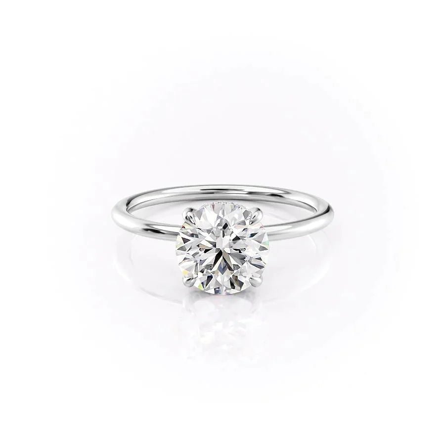 The Crown Kamellie Set Moissanite With A 1.0 Carat