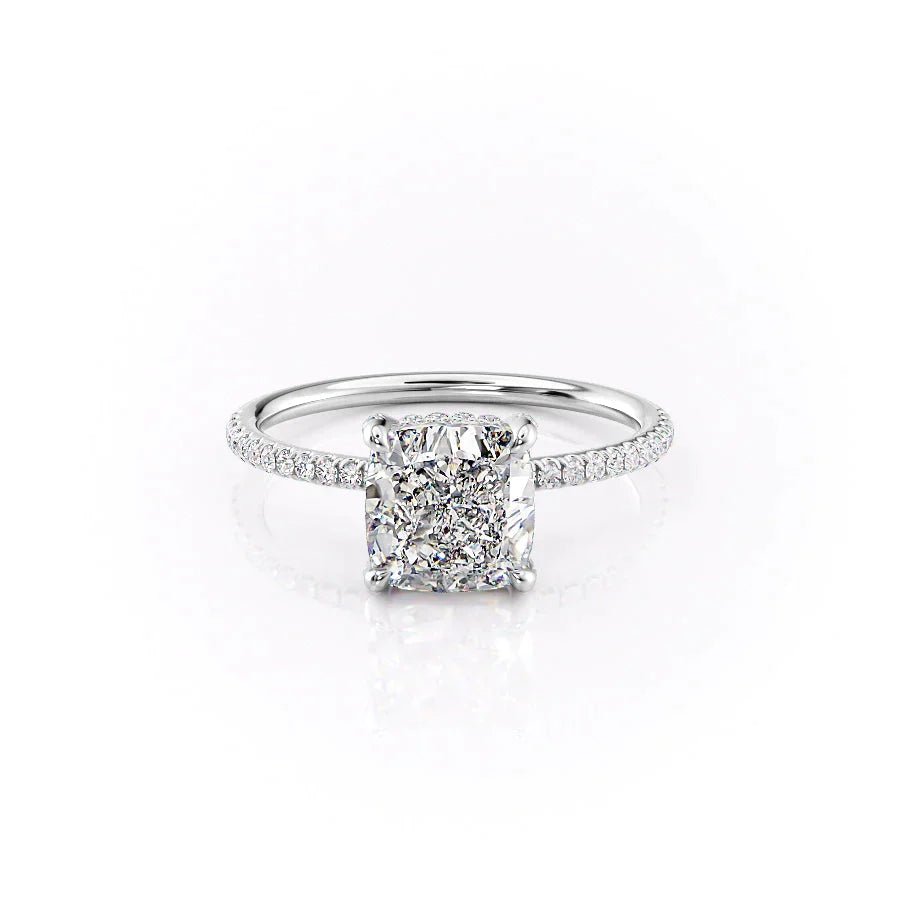 The Pave Crown Kamellie Set With A 1.0 Carat