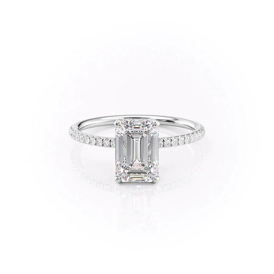 The Pave Crown Kamellie Set With A 1.0 Carat