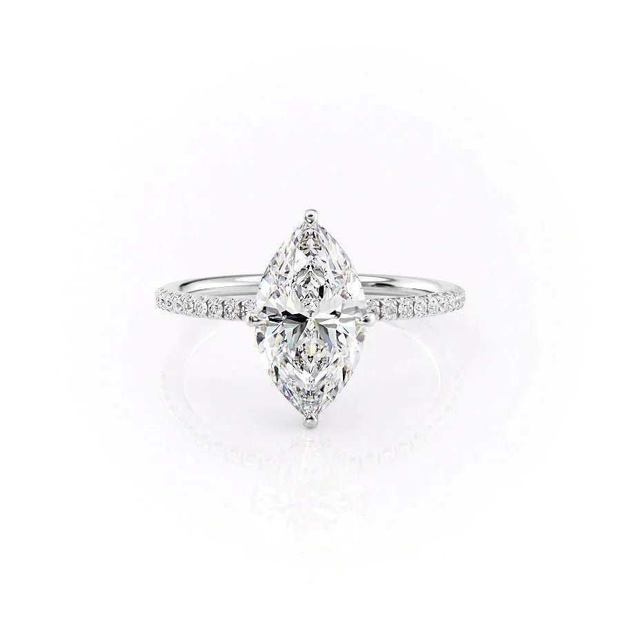 The Pave Crown Kamellie Set With A 1.0 Carat
