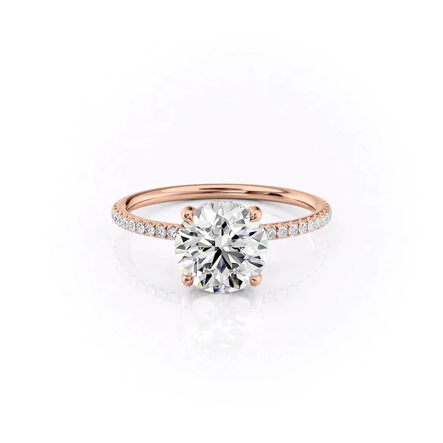The Pave Crown Kamellie Set With A 1.0 Carat
