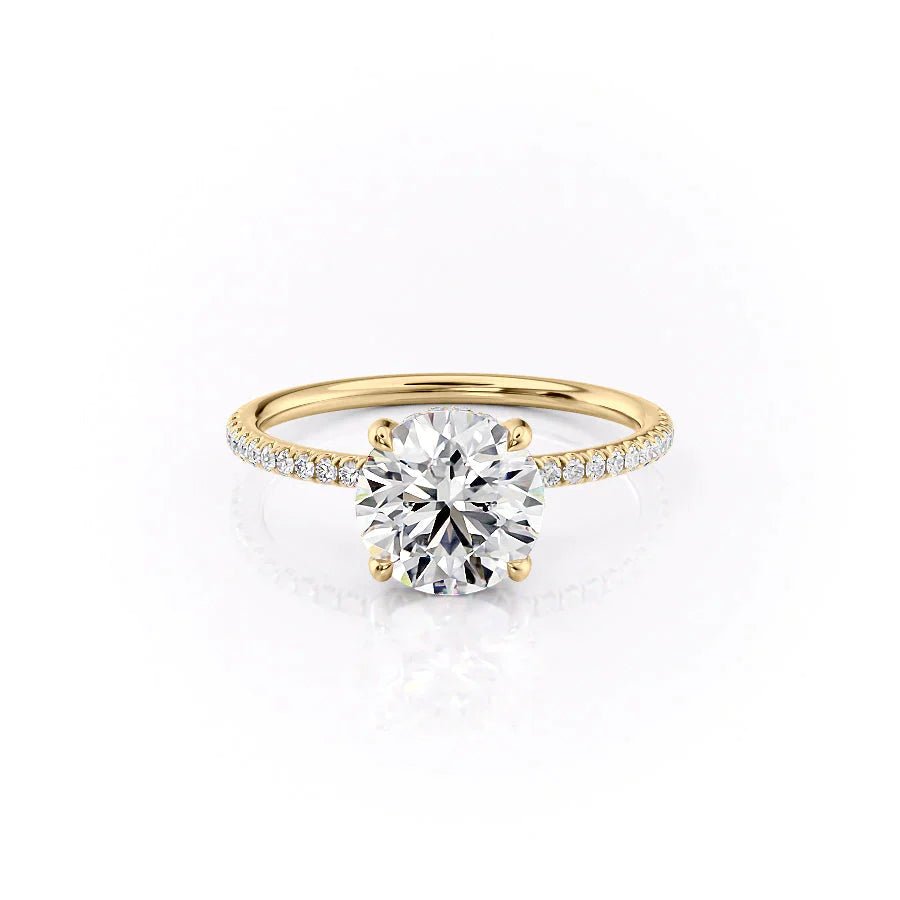 The Pave Crown Kamellie Set With A 1.0 Carat