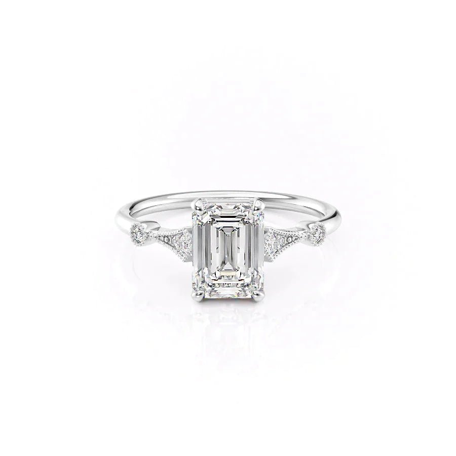 The Amber Set With A 1.0 Carat