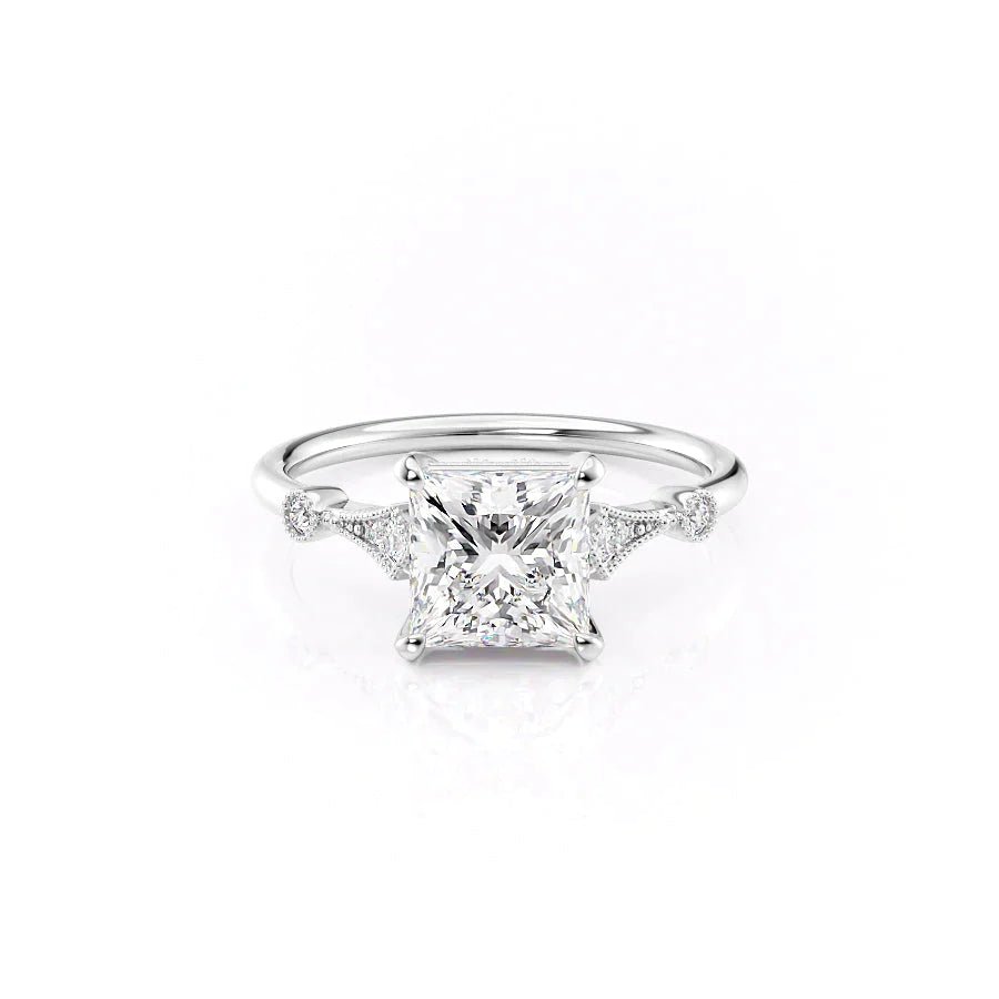 The Amber Set With A 1.0 Carat