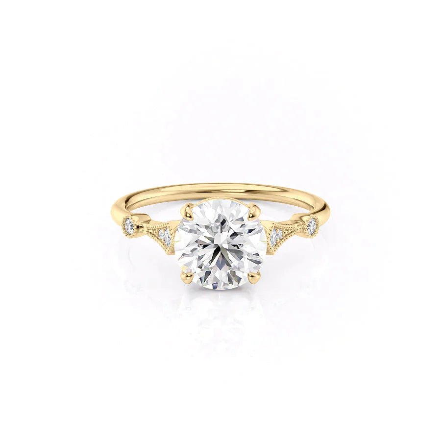 The Amber Set With A 1.0 Carat