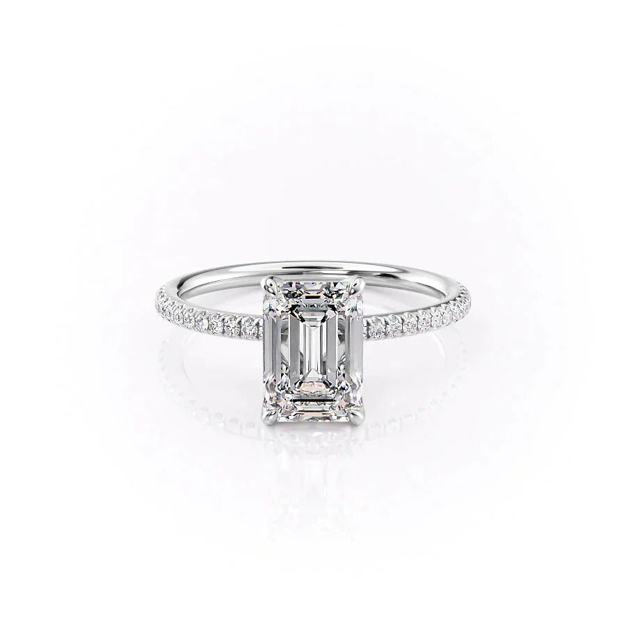 The Pave Petal Kamellie Set With A 1.0 Carat