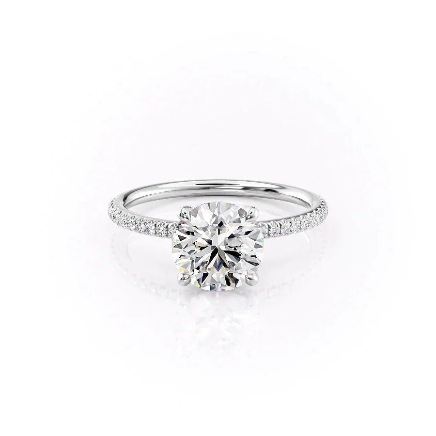 The Pave Petal Kamellie Set With A 1.0 Carat