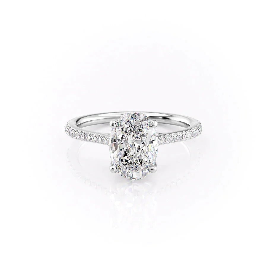 The Pave Lexie Set With A 1.0 Carat