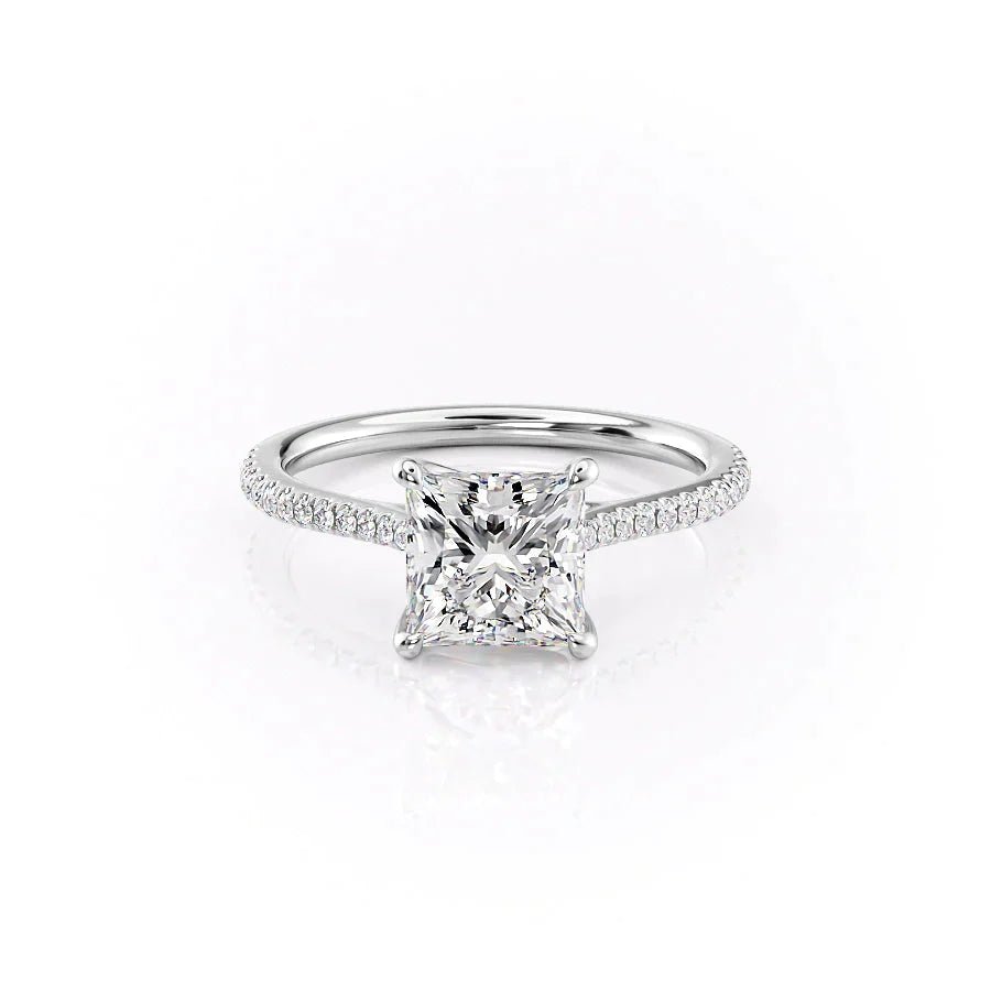 The Pave Lexie Set With A 1.0 Carat