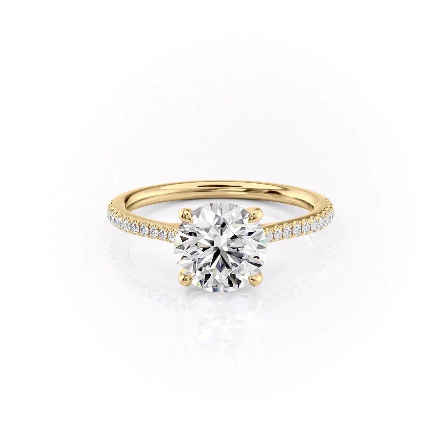 The Pave Lexie Set With A 1.0 Carat