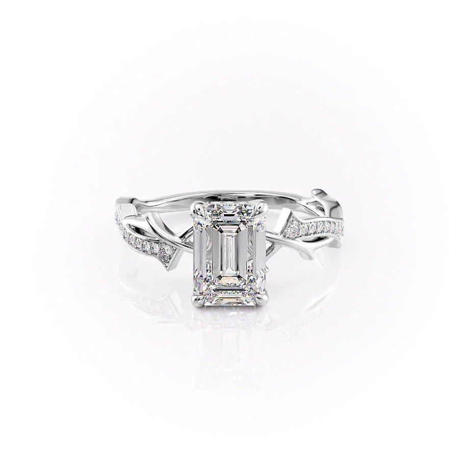 The Pave Twig Set With A 1.0 Carat