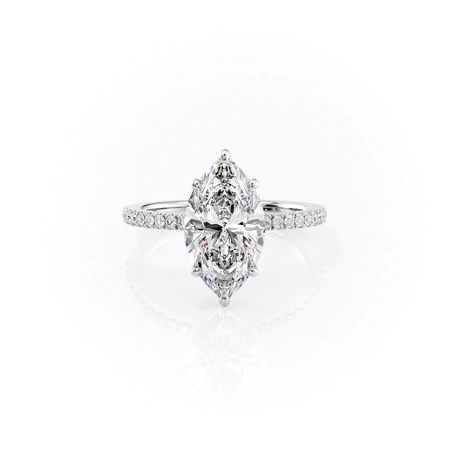 The Pave Eleanor Set With A 1.0 Carat