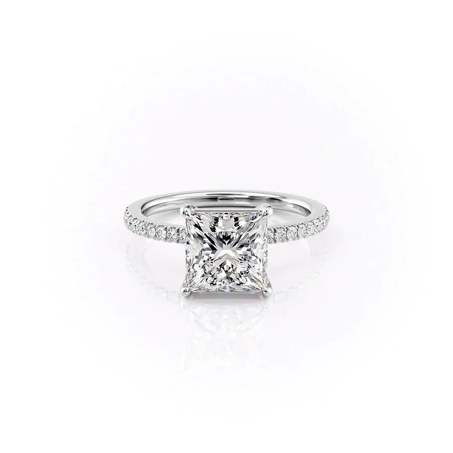 The Pave Eleanor Set With A 1.0 Carat