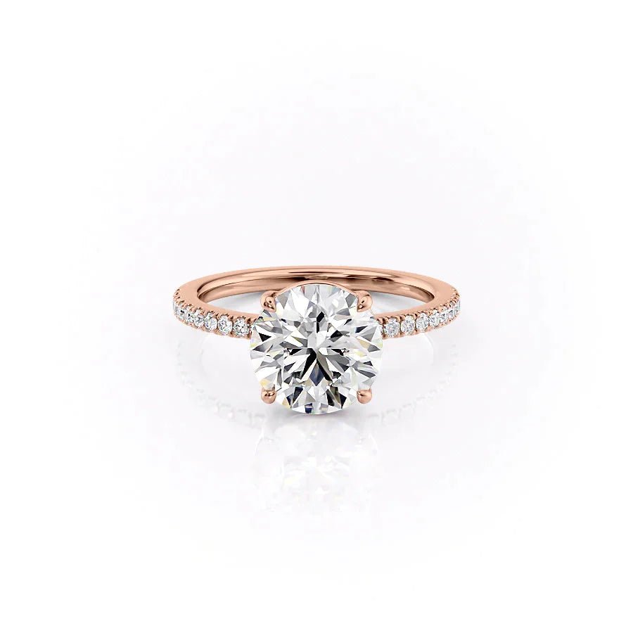 The Pave Eleanor Set With A 1.0 Carat