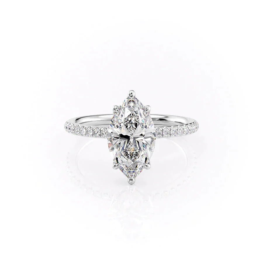 The Pave Alison Set With A 1.0 Carat