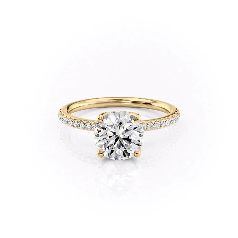 The Pave Alison Set With A 1.0 Carat