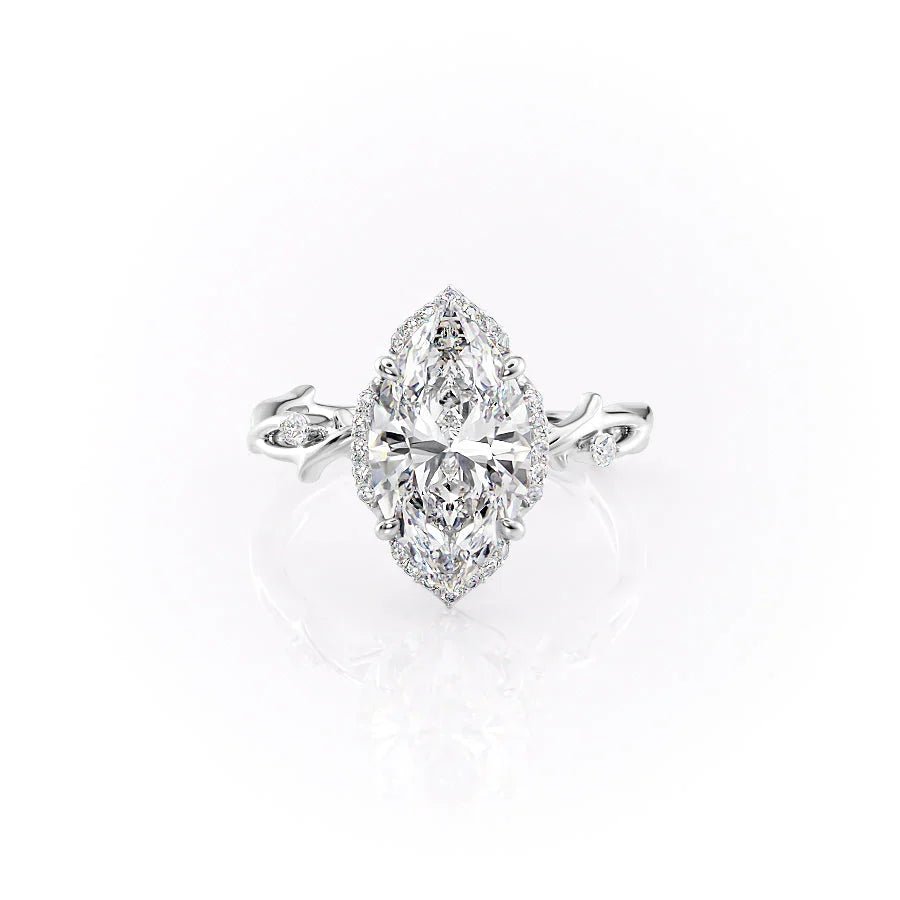 The Halo Twig Set With A 1.0 Carat
