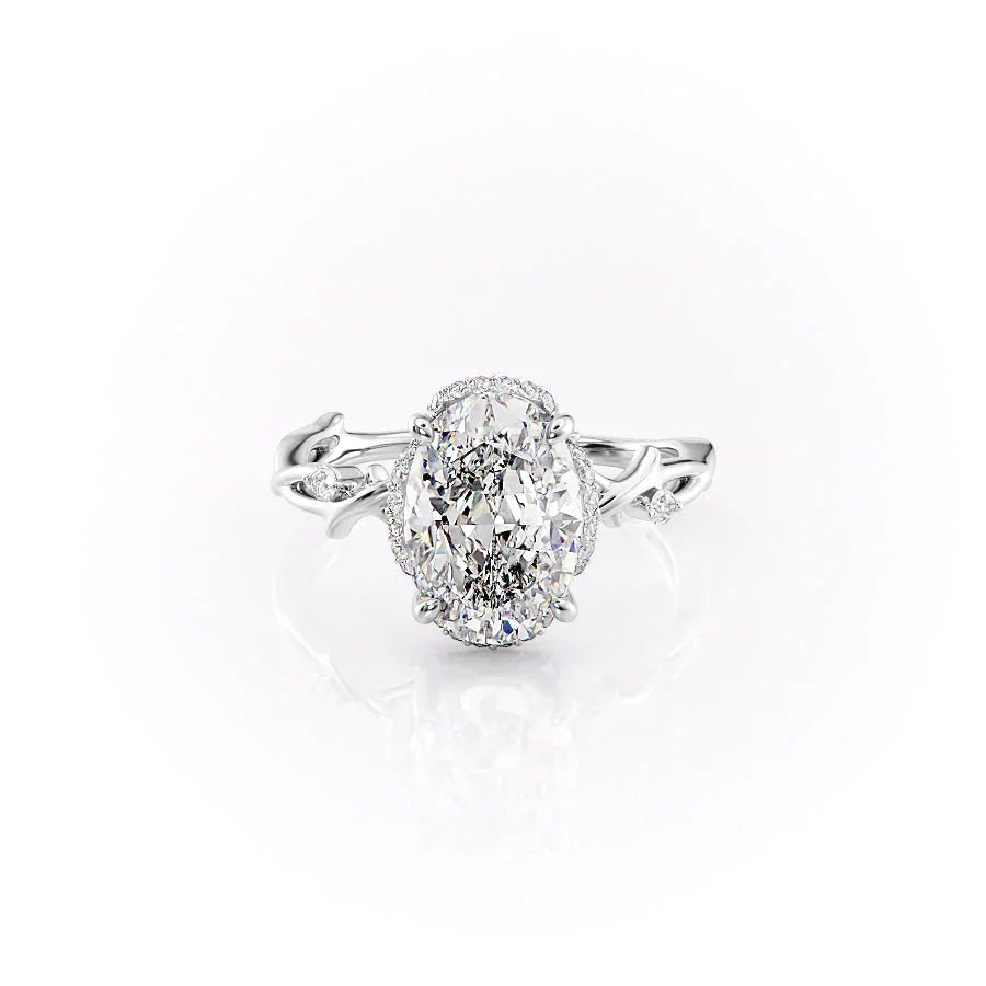 The Halo Twig Set With A 1.0 Carat