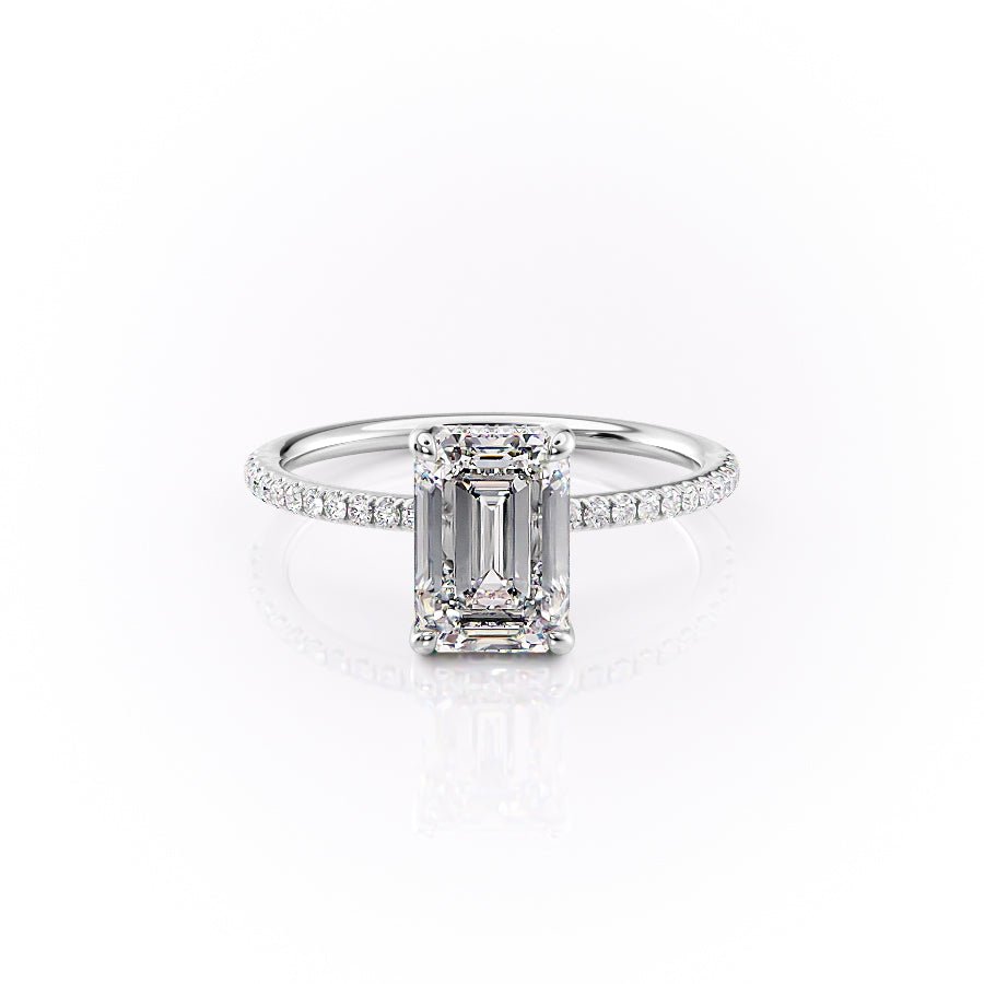 The Pave Sarah Set With A 1.0 Carat