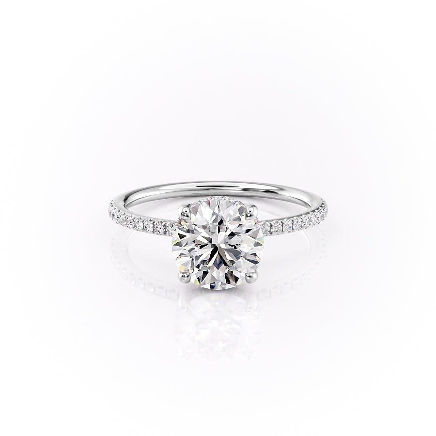The Pave Sarah Set With A 1.0 Carat