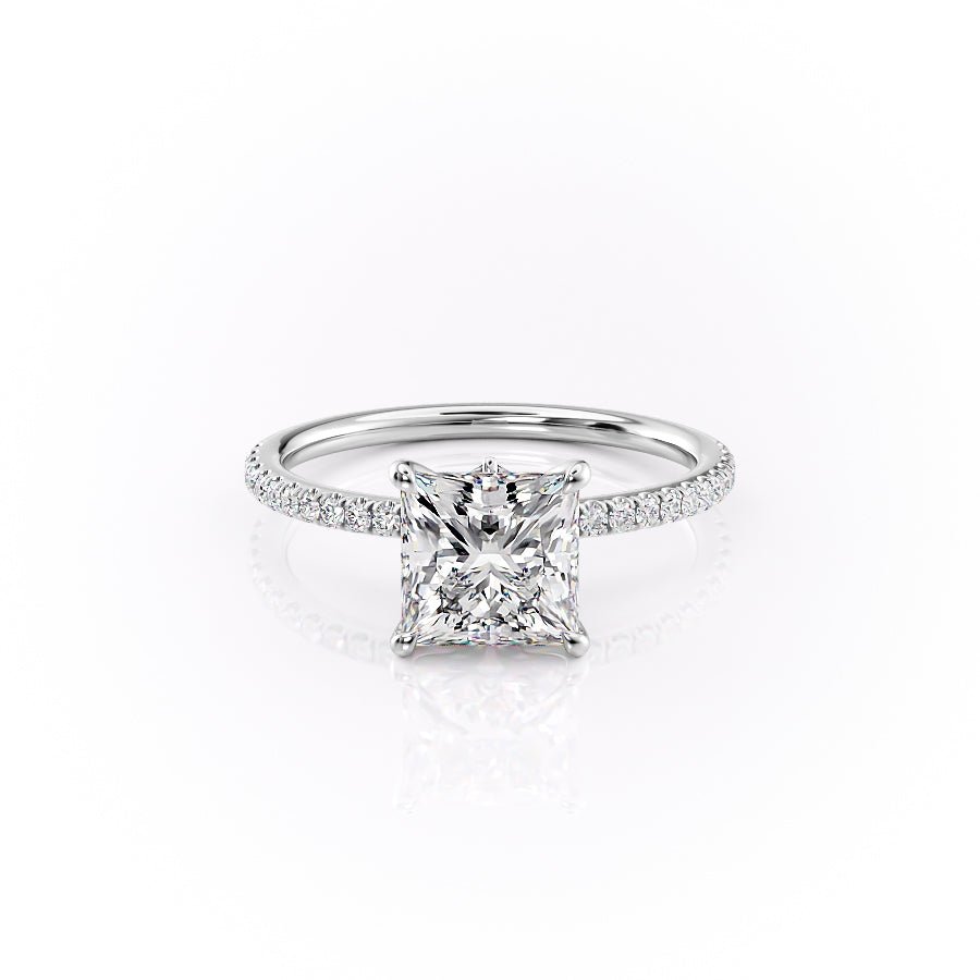 The Pave Luna Set With A 1.0 Carat