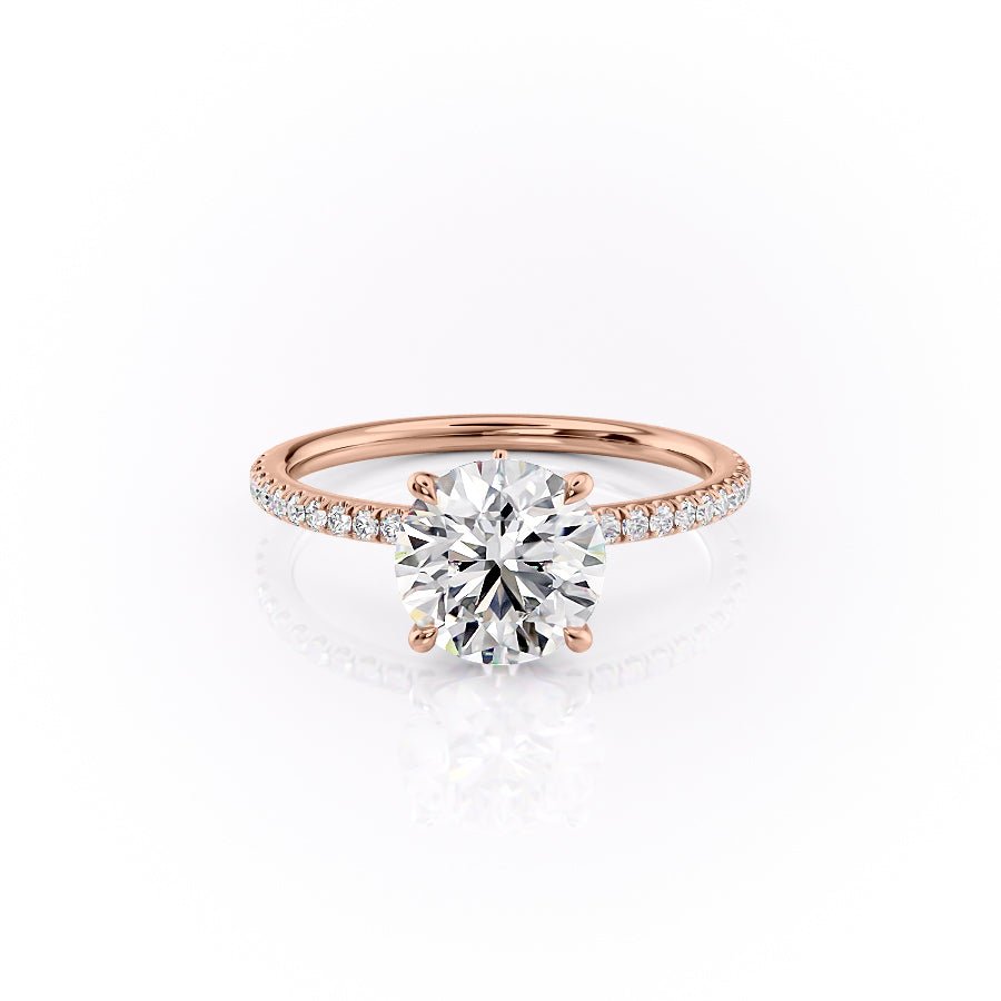 The Pave Luna Set With A 1.0 Carat