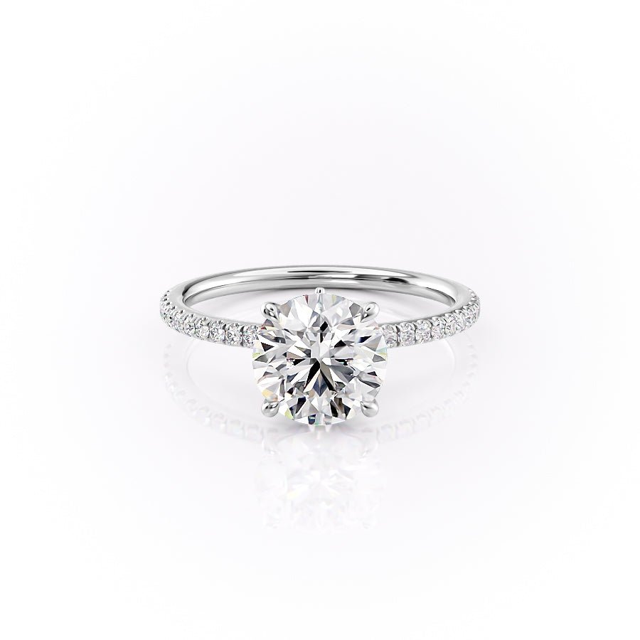 The Pave Luna Set With A 1.0 Carat
