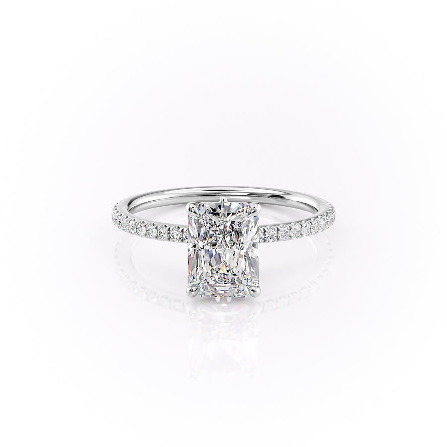 The Pave Luna Set With A 1.0 Carat