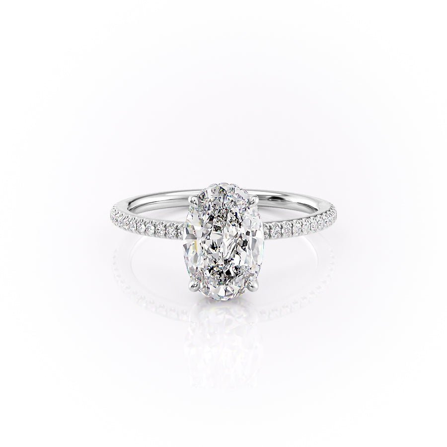 The Pave Margot Set With A 1.0 Carat