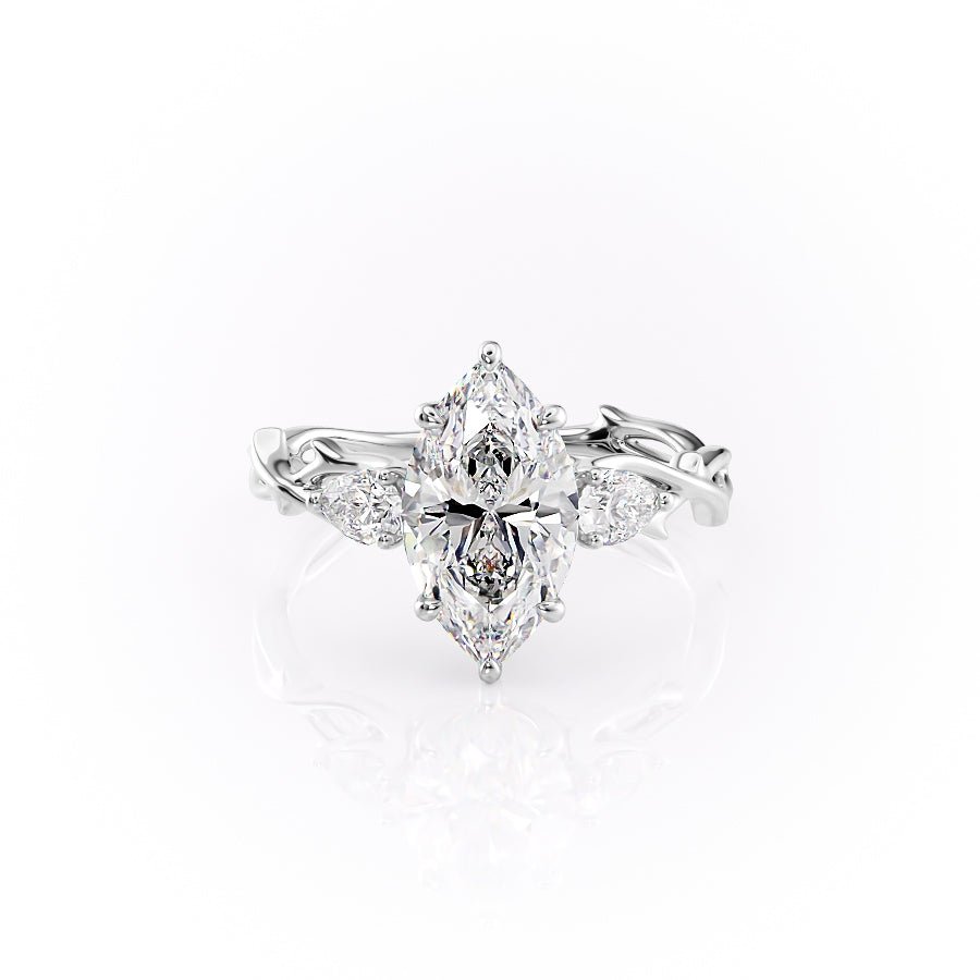 The Three Stone Twig Set With A 1.0 Carat