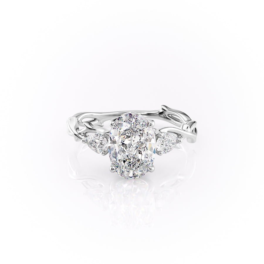 The Three Stone Twig Set With A 1.0 Carat