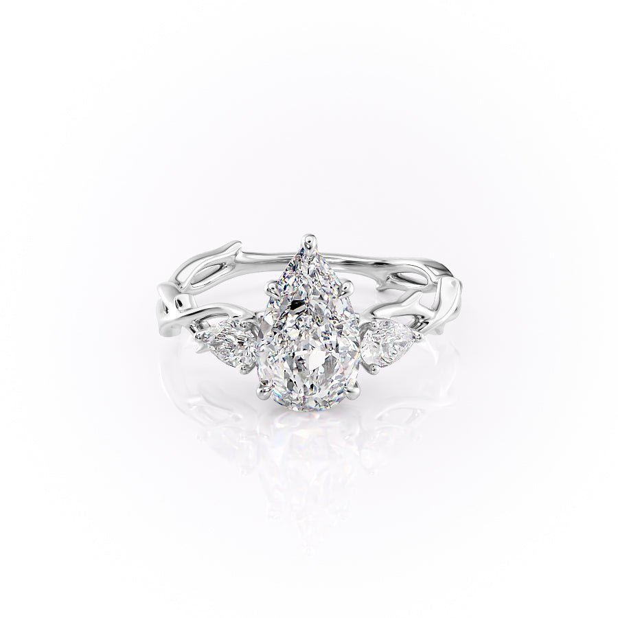 The Three Stone Twig Set With A 1.0 Carat