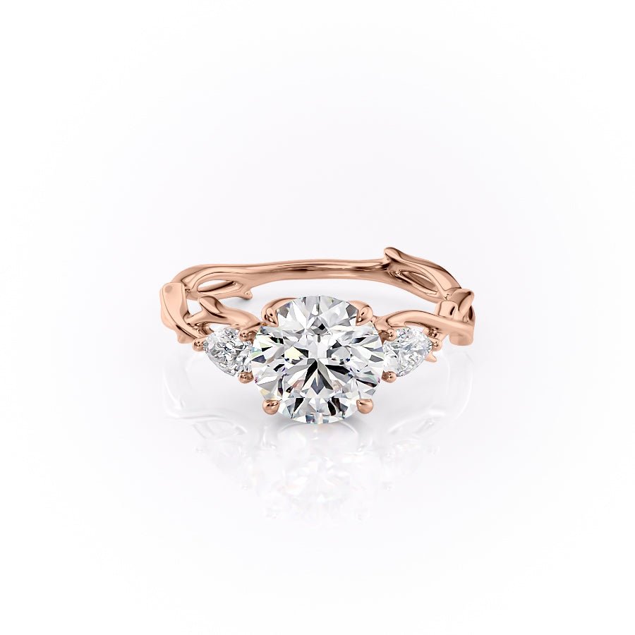 The Three Stone Twig Set With A 1.0 Carat