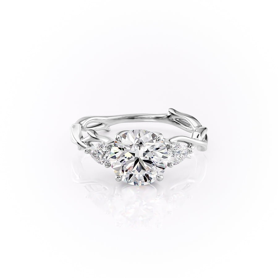 The Three Stone Twig Set With A 1.0 Carat